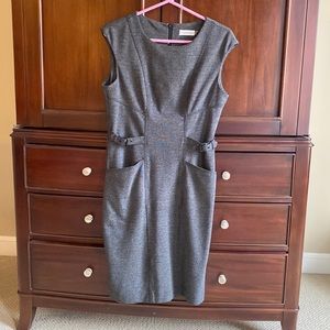 Calvin Klein Grey Suit Dress